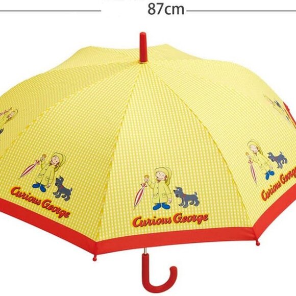 NWT Curious George Stick Safe Manual Open/Close Umbrella For Kids. Rare . - Picture 3 of 5